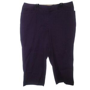 VENEZIA Women's 18 Cropped Cargo Pants purple Straight Leg lace Wrm Summer Outdo